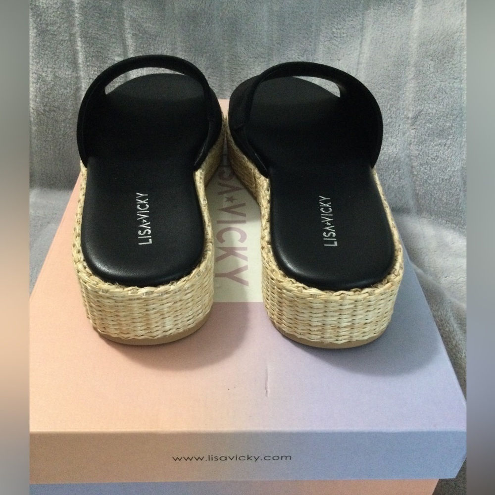 Lisa Vicky Smile Platform Slide Sandal Size 6M - Picture 5 of 11
